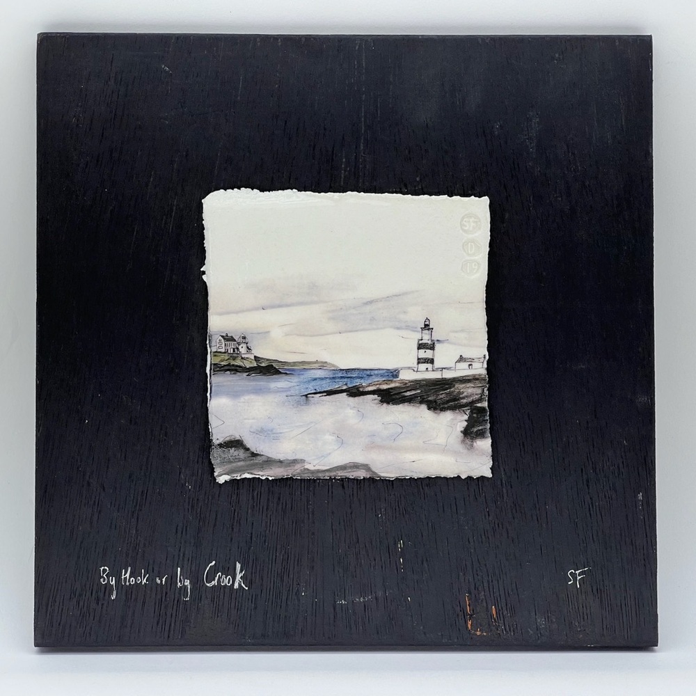 By Hook or by Crook Stephen Farnan Porcelain Art Decor Ocean Nautical Lighthouse